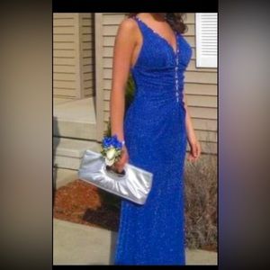 Blue prom dress